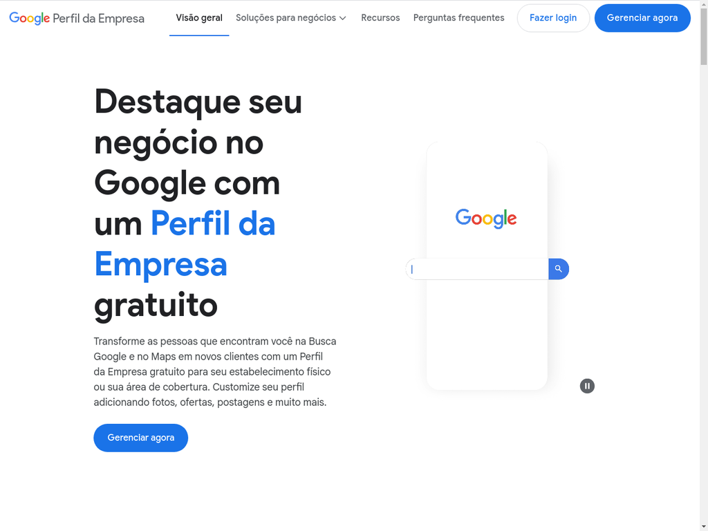 Link Google Meu Negócio